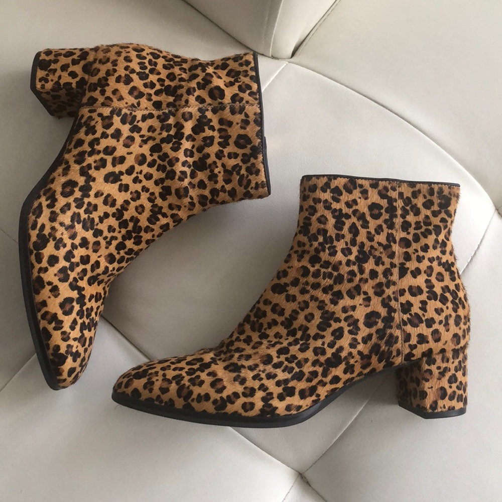 Via Spiga Leopard Booties
